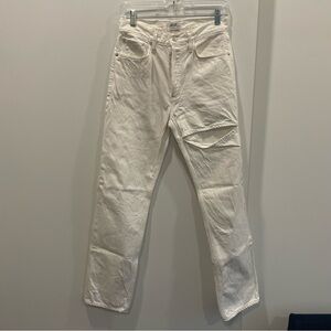 White AGOLDE Straight jeans